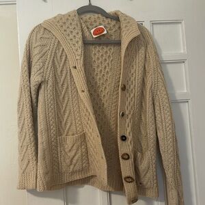 Scottish Wool Hand Knit Cardigan